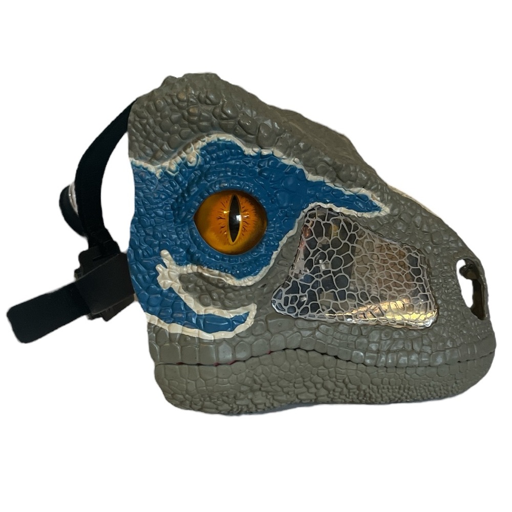 MATTEL Jurassic World Chomp 'N Roar Velociraptor "Blue" Mask